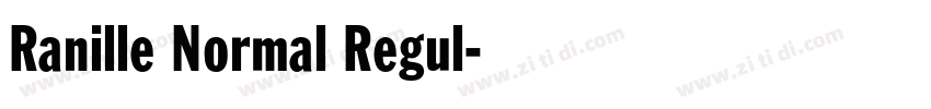 Ranille Normal Regul字体转换